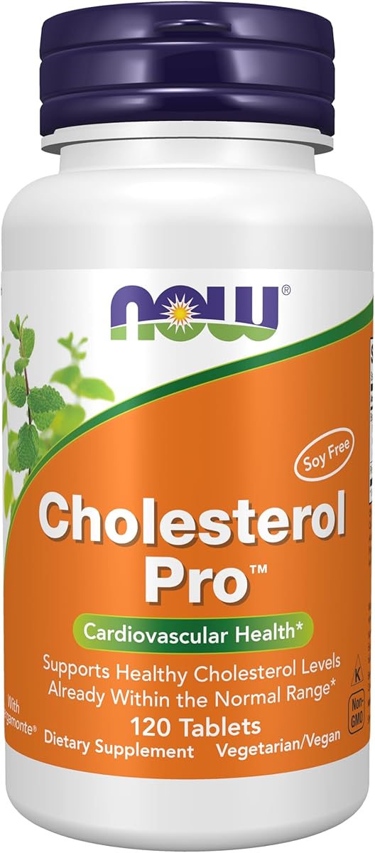 NOW Foods Supplements, Cholesterol Pro™ with Bergamonte™ and Plant Sterols, Cardiovascular Health*, 120 Tablets