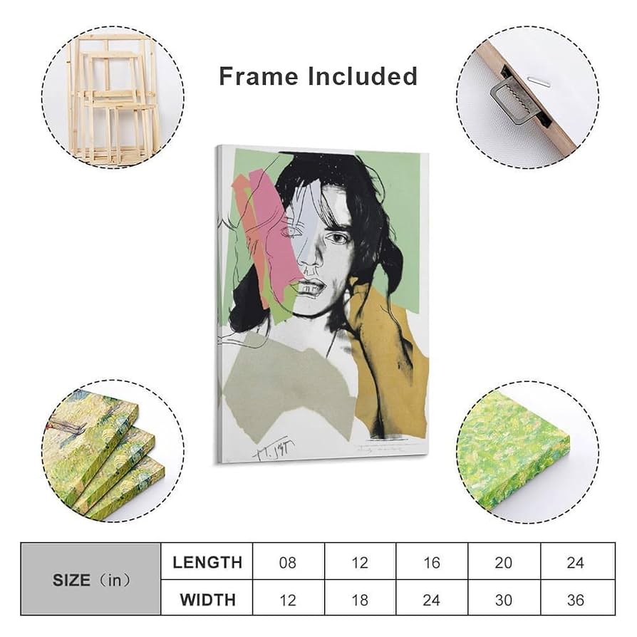 新品同様アンディ ウォーホール　 ポスター 「ミックジャガー」デッドストック Andy Warhol（アンディ・ウォーホル）Mick Jagger ミック