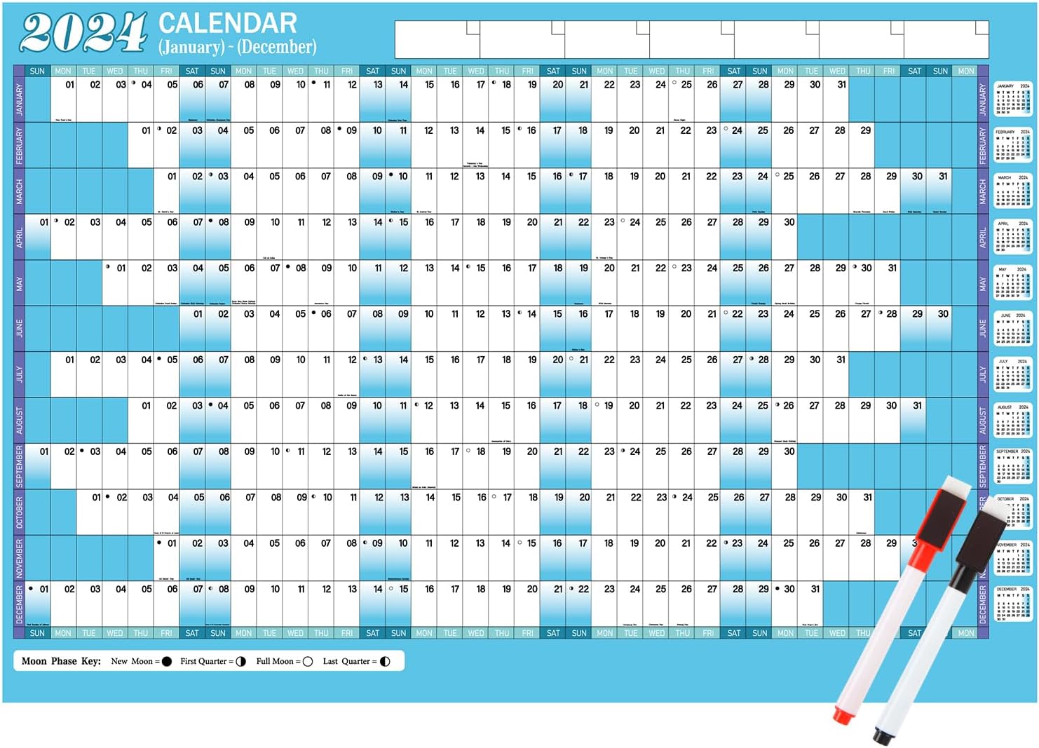 SULOLI Wall Planner 20242025,A1 Wall Calendar 2425 Mid Year Calendar 20242025 July to July