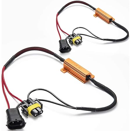 SEALIGHT H11 LED Resistor Kit Relay Harness Adapter Anti Flicker Error Decoder Warning Canceller