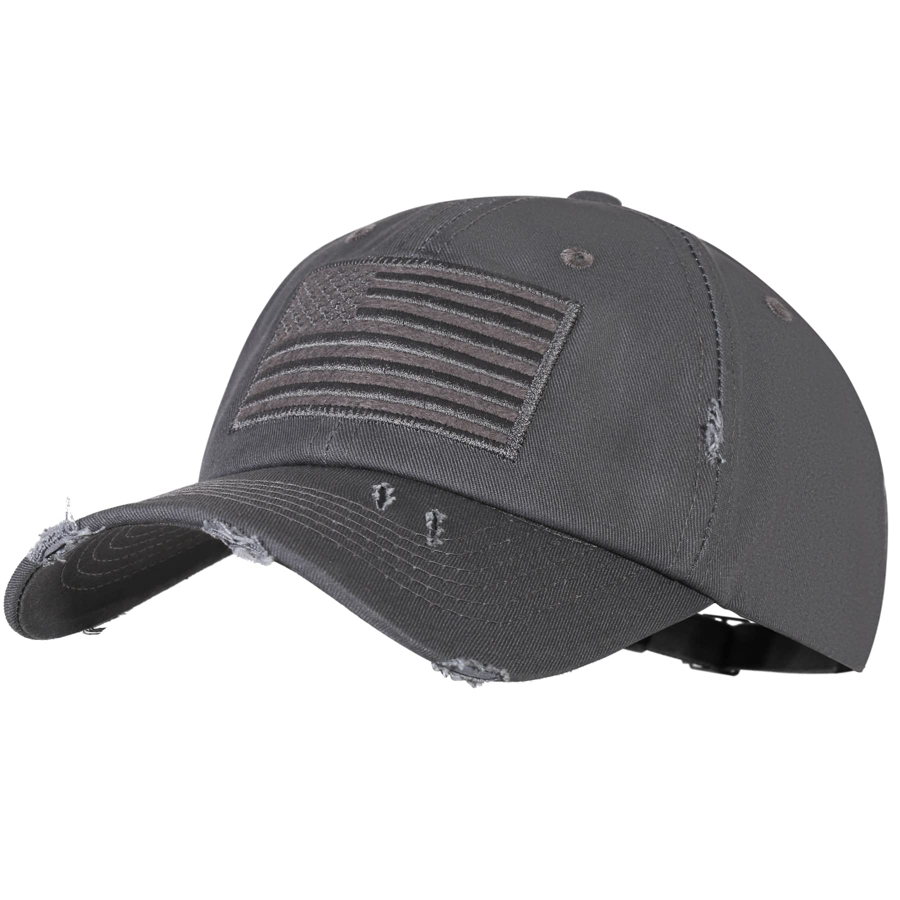 IINAmerican Flag Baseball Cap for Men Women Low Profile USA Army Tactical Operator Military Plain Dad Hat