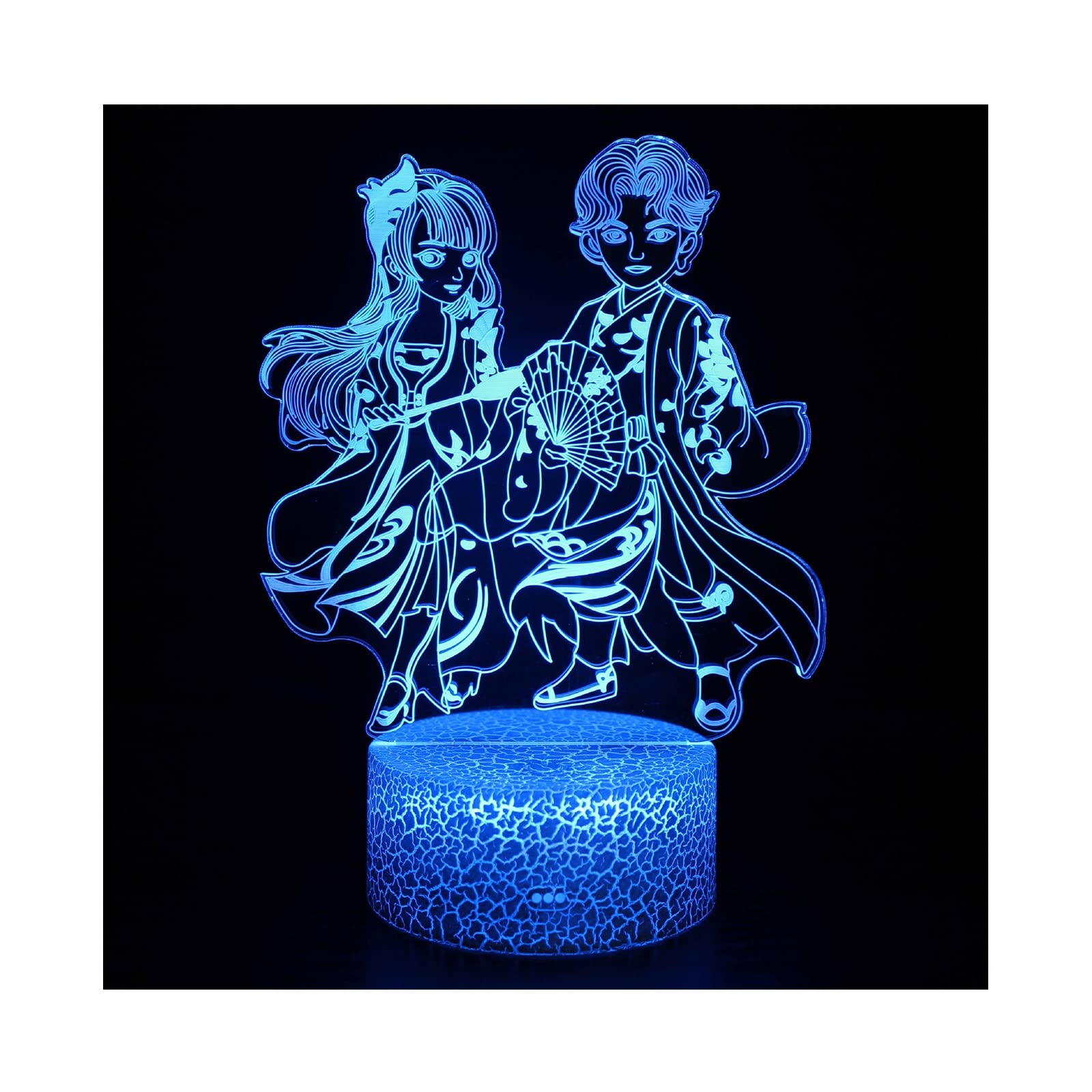 AIDELAI Night Light with 16 Colors LED Game 3D Illusion Lamp, USB Charging Lamps for Boy Teen Bedroom Man Cave PS Gamer (Color : G)