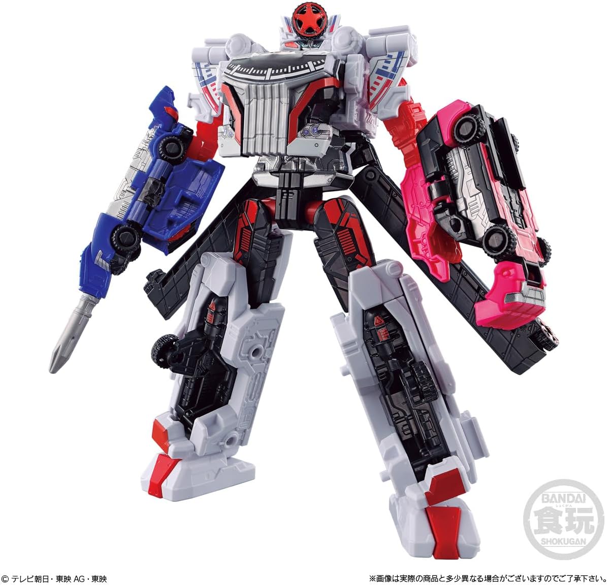 BANDAI Super Mini PLA Bakuage Sentai Boonboomger Bakuage Gattai Series 01 Boonboomger Robo Set