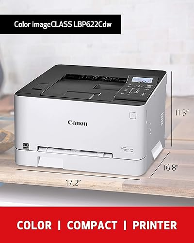 Miniatura 5 de Canon Color imageCLASS LBP622Cdw Impresora láser inalámbrica, color blanco - solo impresión - LCD de 5 líneas, 22 ppm, 600 x 600 ppm, memoria de 1