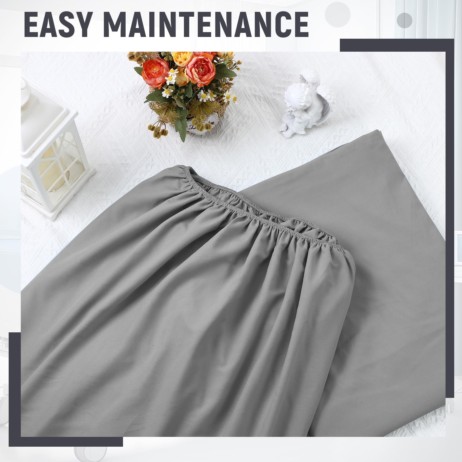 Hospital Bed Sheet Set - 8 Pcs Gray Comfort -5 Hospital Bed Sheet Set - 8 Pcs Gray Comfort -5