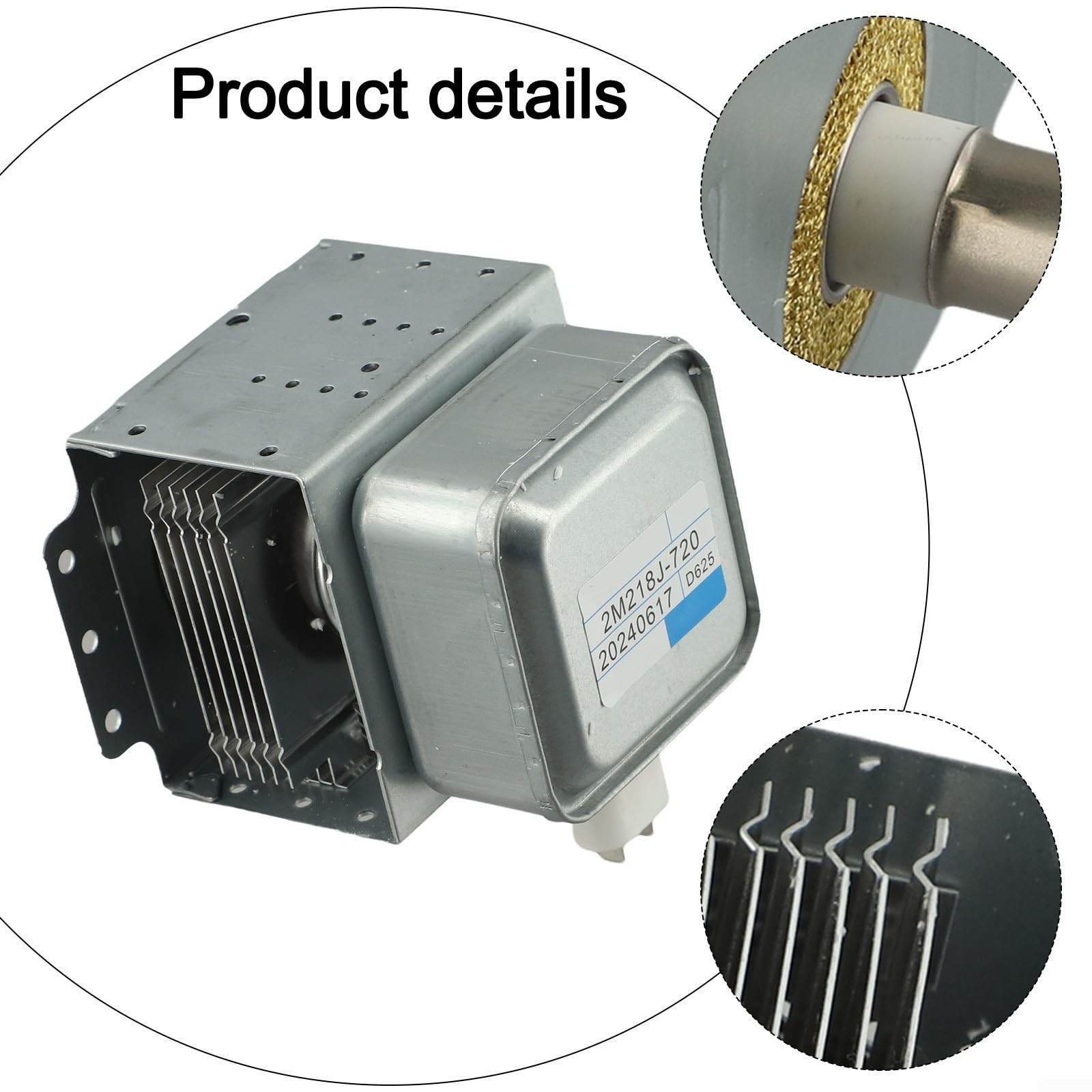 Número de pieza Magnetron 2M218J para microondas garantiza resultados de calentamiento rápidos y uniformes