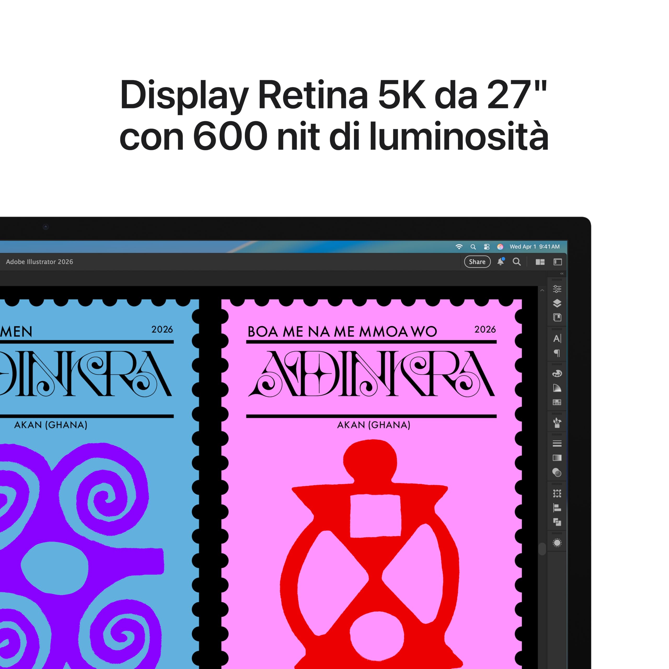 Apple Studio Display - Vetro standard - Sostegno a inclinazione regolabile ​​​​​​​(2026)