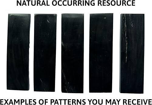 Miniatura 10 de Básculas de cuerno de búfalo  Juego de 2 básculas con mango de cuchillo de 5 pulgadas para hacer cuchillos  Recurso de manualidades personalizado de