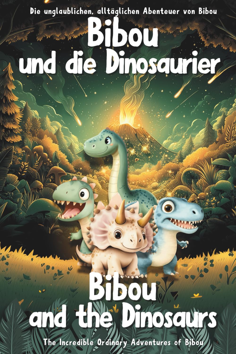 Bibou und die Dinosaurier – Bibou and the Dinosaurs: Zweisprachiges deutsch-englisches Dino-Buch für Kinder (3–6 Jahre) – English-German Bilingual ... alltäglichen Abenteuer von Bibou)