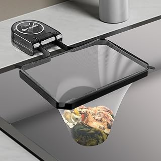 三角コーナー 強力吸盤 水切りネットホルダー 浮かせる 生ゴミ処理 清潔 サンカクコーナー 折り畳み 省スペース 三角コーナーいらず 使い捨て 水切りネット 50枚付き 生ゴミ受け入れ キッチン/台所/シンク用(ブラック)