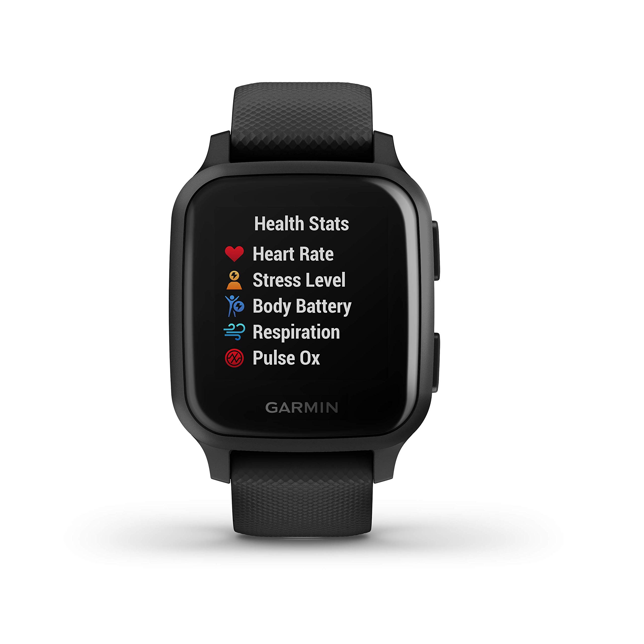 Garmin Venu Sq Music, Reloj Inteligente Deportivo GPS Unisex Adulto, Color Negro