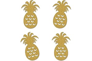Pineapple Cut-Outs Party Decorations: Vibrant Table Toppers for Tropical Parties
