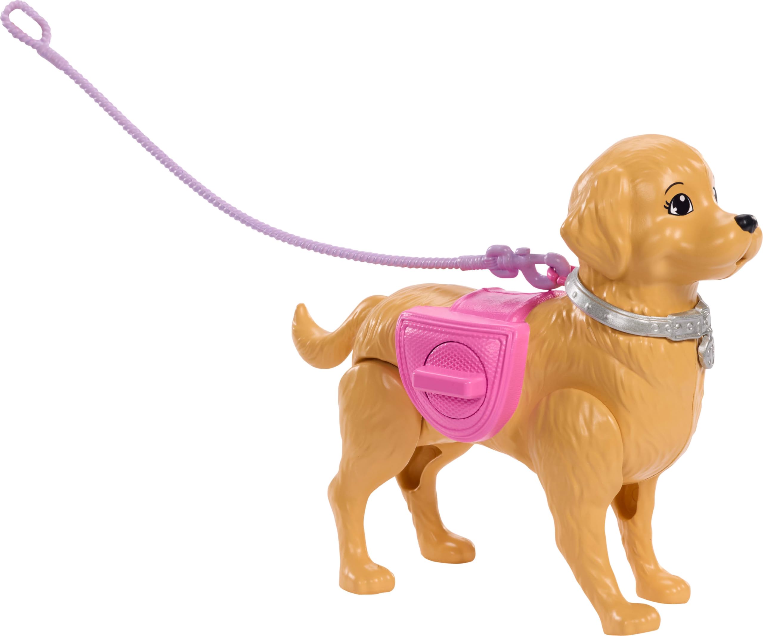 Barbie Walk & Potty Pup Toy Set, Includes Toy Dog that Walks & Goes Potty, Malibu” Doll, Plus Pooper Scooper & Pet Accessories, JJB46 - Image 3
