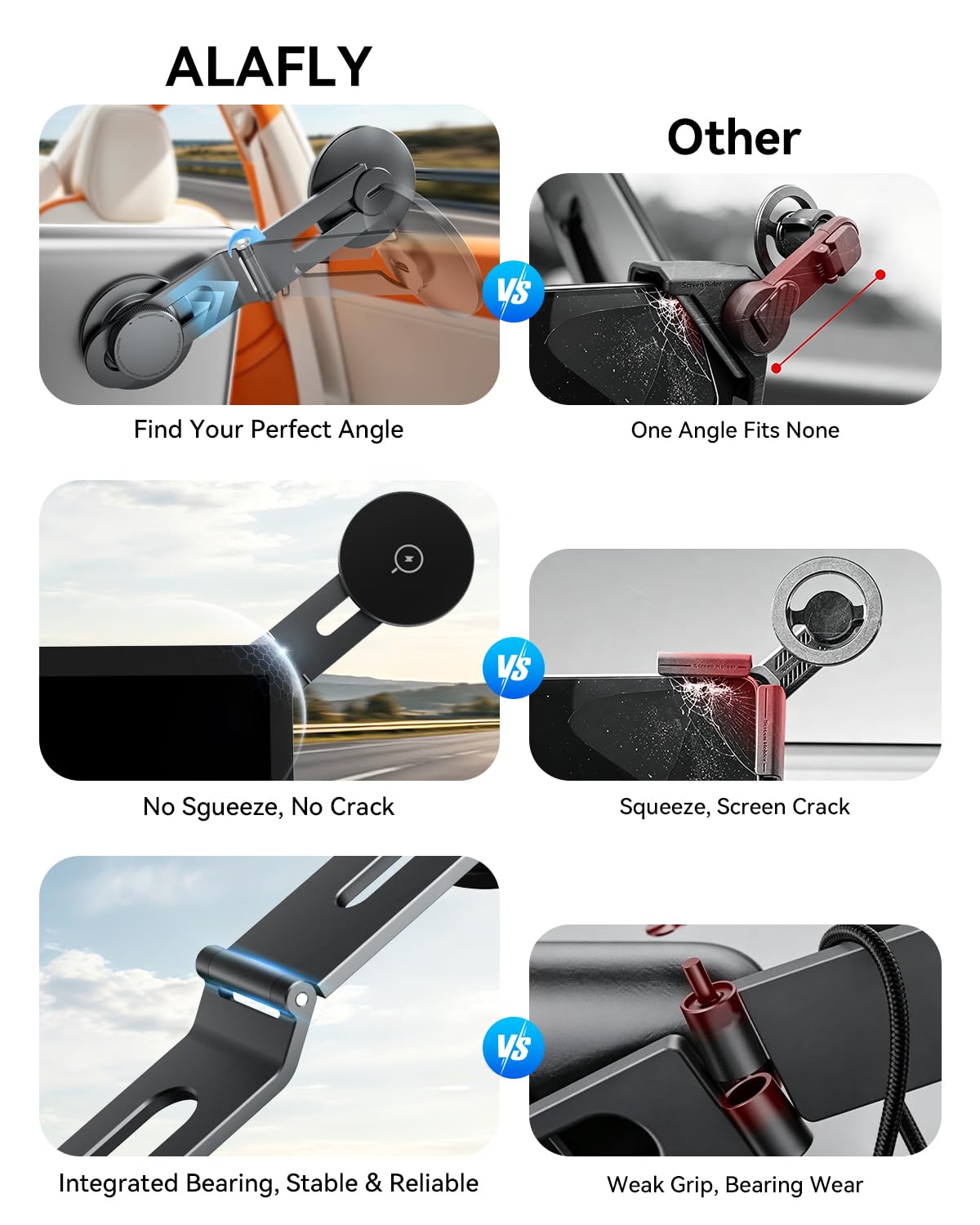Soporte Magnético para Tesla con Carga Inalámbrica 15W, Soporte Metálico Plegable y Extensible con Ajuste 360°, Compatible con MagSafe para iPhone, Tesla 3/Y/S/X/Cybertruck