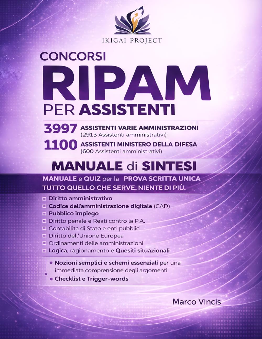 CONCORSI RIPAM PER ASSISTENTI MANUALE RIASSUNTIVO 2026 - 3997 assistenti varie amministrazioni - Manuale di Sintesi: Sintesi operativa per il concorso ... Tutto quello che serve. Niente di più.