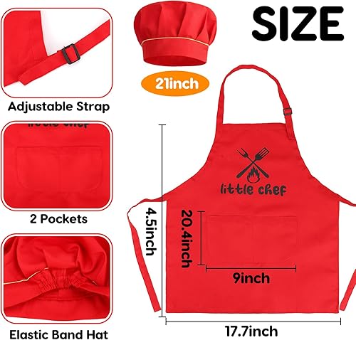 Miniatura 4 de Juego de parrilla para niños, juguetes de cocina con sombrero de delantal para cocinar alimentos, luz de humo, accesorios de juego de simulación al