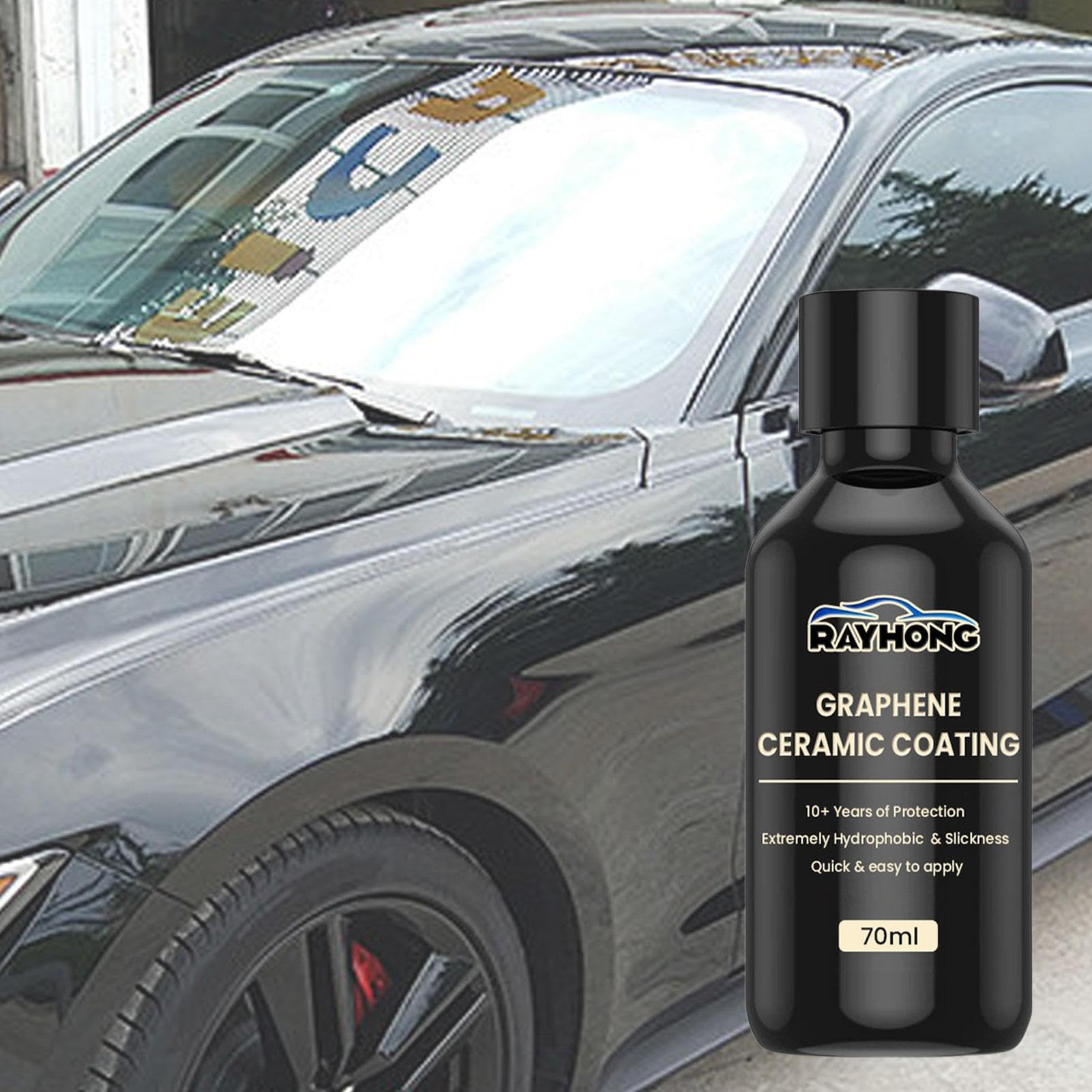 Graphene Car Coating, Profesjonalna powłoka ceramiczna, 2,3 uncji Konserwacja Koła Profesjonalny zestaw wodoodporny grafen Anti UV do owiewki samochodowej