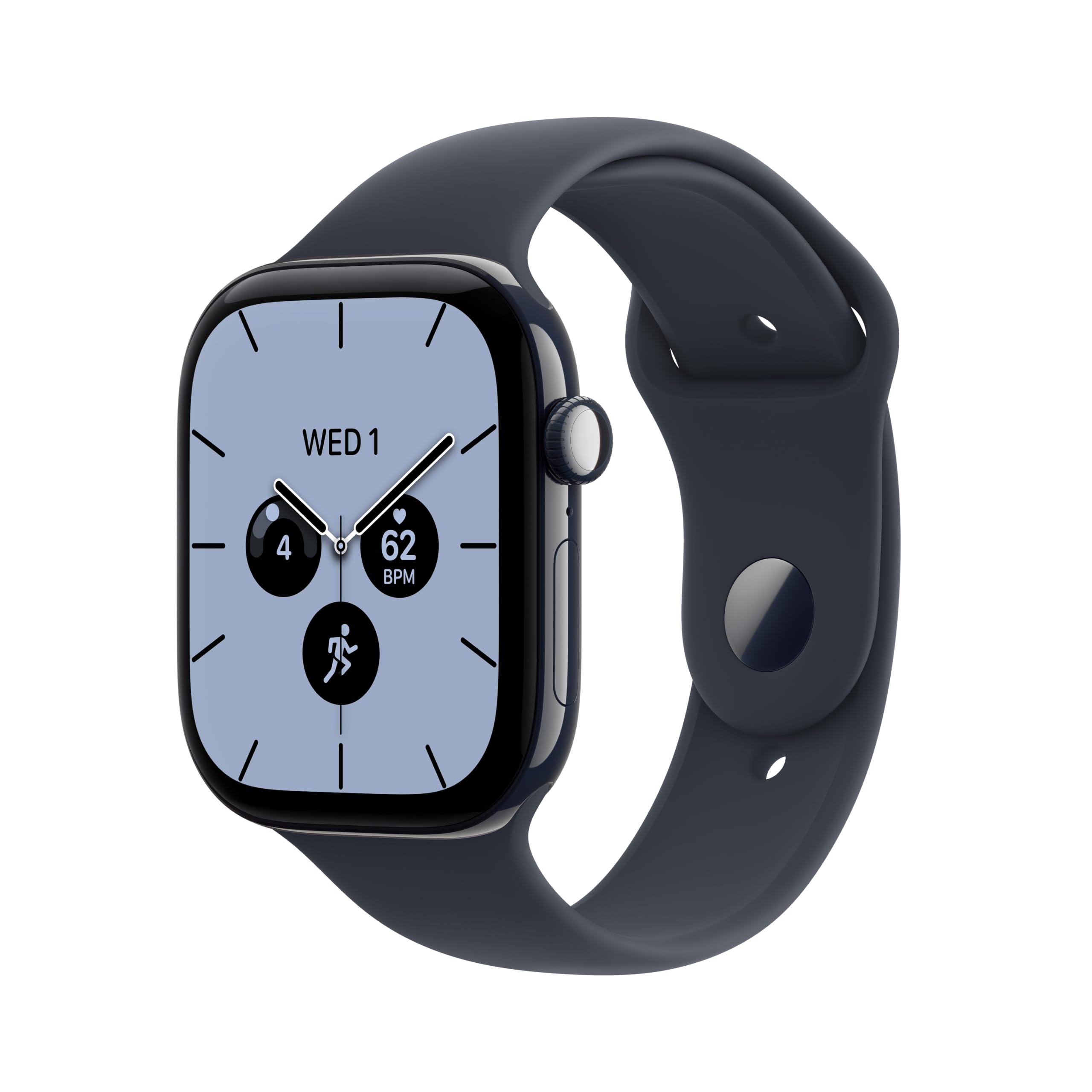 Apple Watch Series 12 GPS + Cellular 46mm Night Blue Ceramic Case | Navy Blue Sport Band - M/L. Smartwatch, Health + Fitness + Sleep Tracking, Heart Rate, Safety