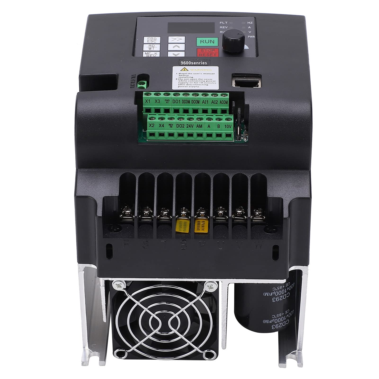 Zerodis Falownik Wektorowy 3-fazowy Napęd o Zmiennej Częstotliwości 7,5 KW 380 V 16 A Sterowanie PWM z PID V F Tryby Wektorowego Stałego Skrętu dla Sprężarki Powietrza Centralny Klimatyzator