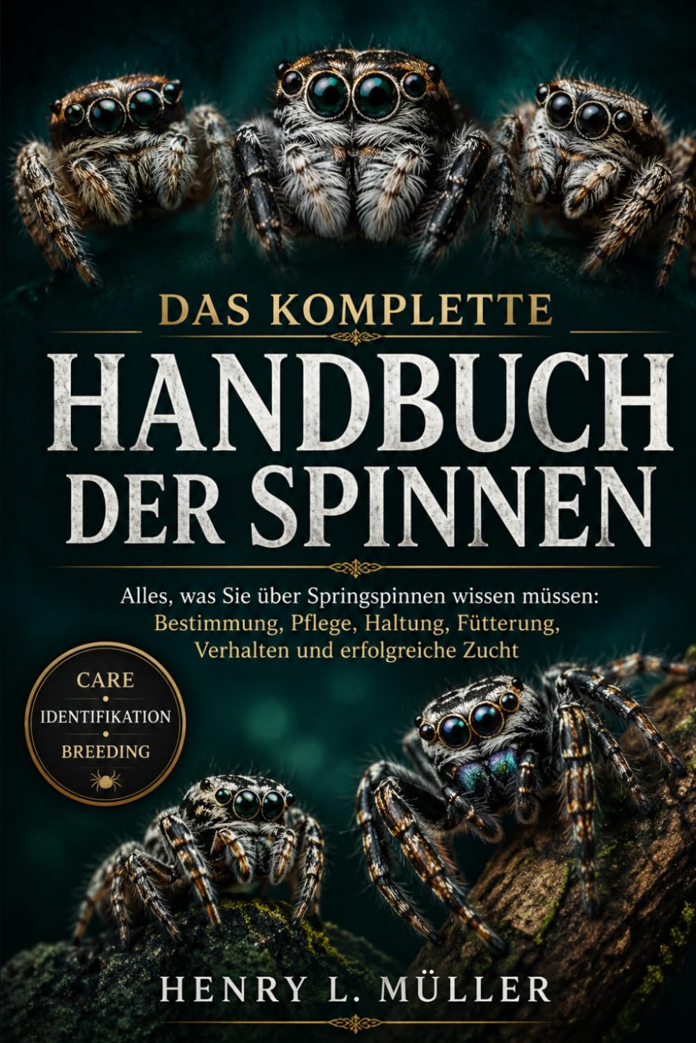 DAS KOMPLETTE HANDBUCH DER SPINNEN: Alles, was Sie über Springspinnen wissen müssen: Bestimmung, Pflege, Haltung, Fütterung, Verhalten und erfolgreiche Zucht