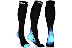 Physix Gear Compression Socks 20-30 mmHg - For Enhanced Circulation in Women