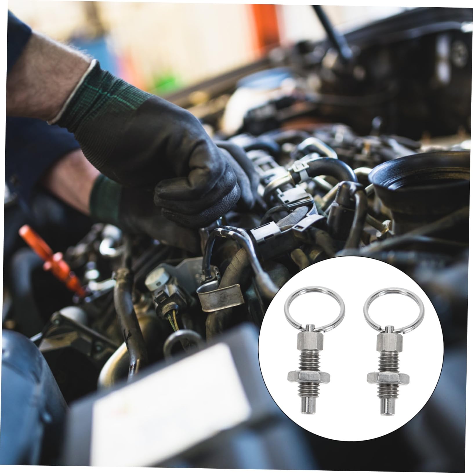 ARTIBETTER 2pcs Stainless Steel knob pin Accessories indexing Plunger with Pull Release Pin Mechanic Accessories Mechanical Spring pin Indexing Plunger Pin Telescopic Plunger