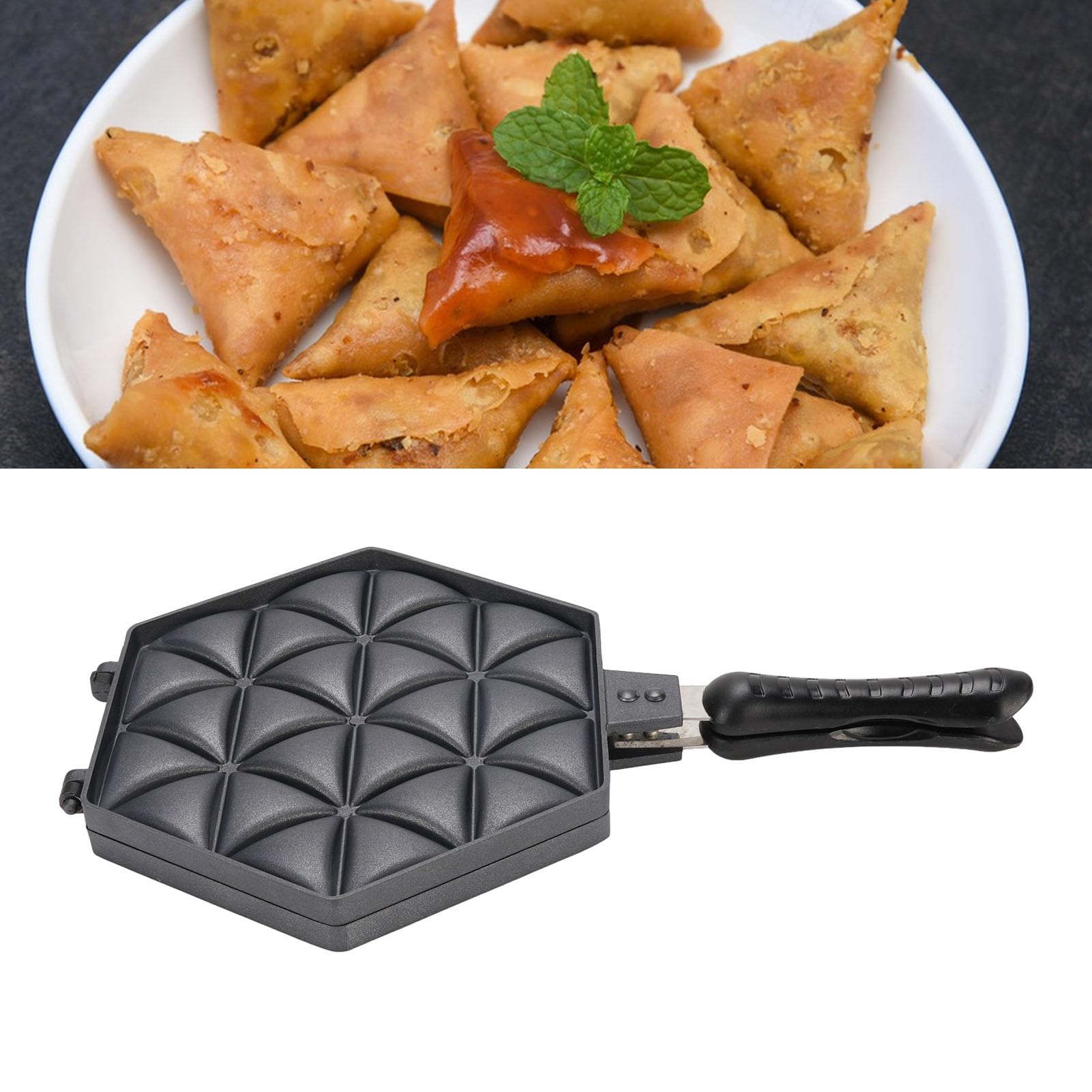 Samosa Poue de Pâtisserie Samosa Tray en Alliage en Aluminium Outil sans Bâton Aluminium Machine de Boulet
