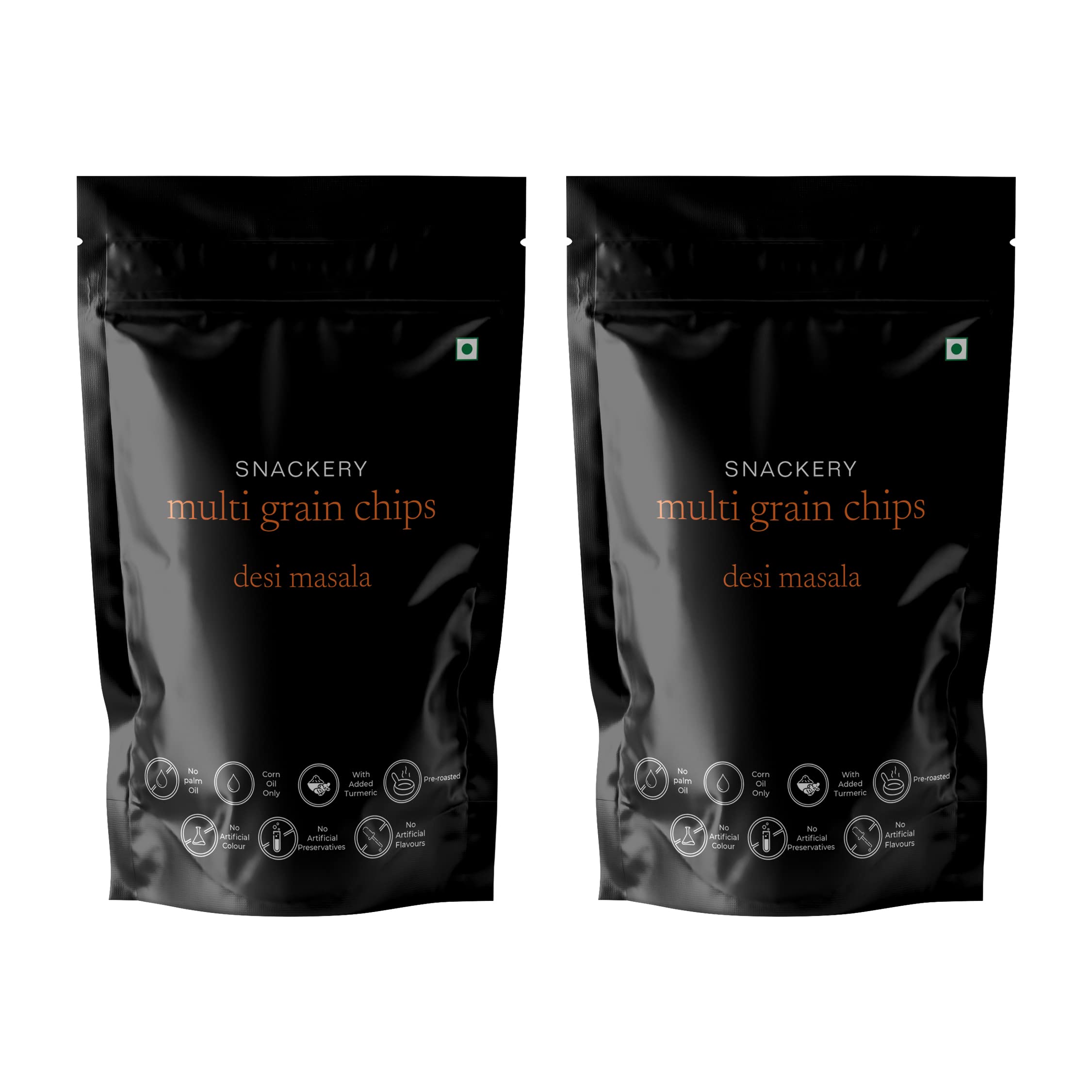 Snackery Multi Grain Nachos Pack of 2 (Desi Masala)