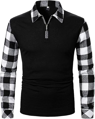 long sleeve polo work shirts for mens