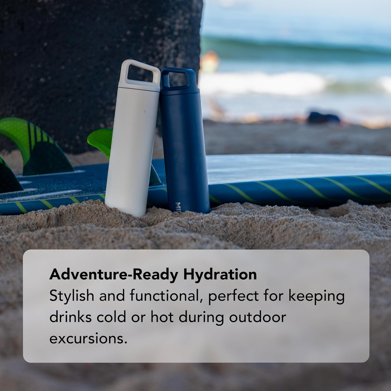 MiiR Wide Mouth Water Bottle - 20oz Insulated Water Bottle in Stainless Steel with Double Wall Vacuum Insulation, Leakproof Design, Keeps Drinks Hot or Cold - Image 4