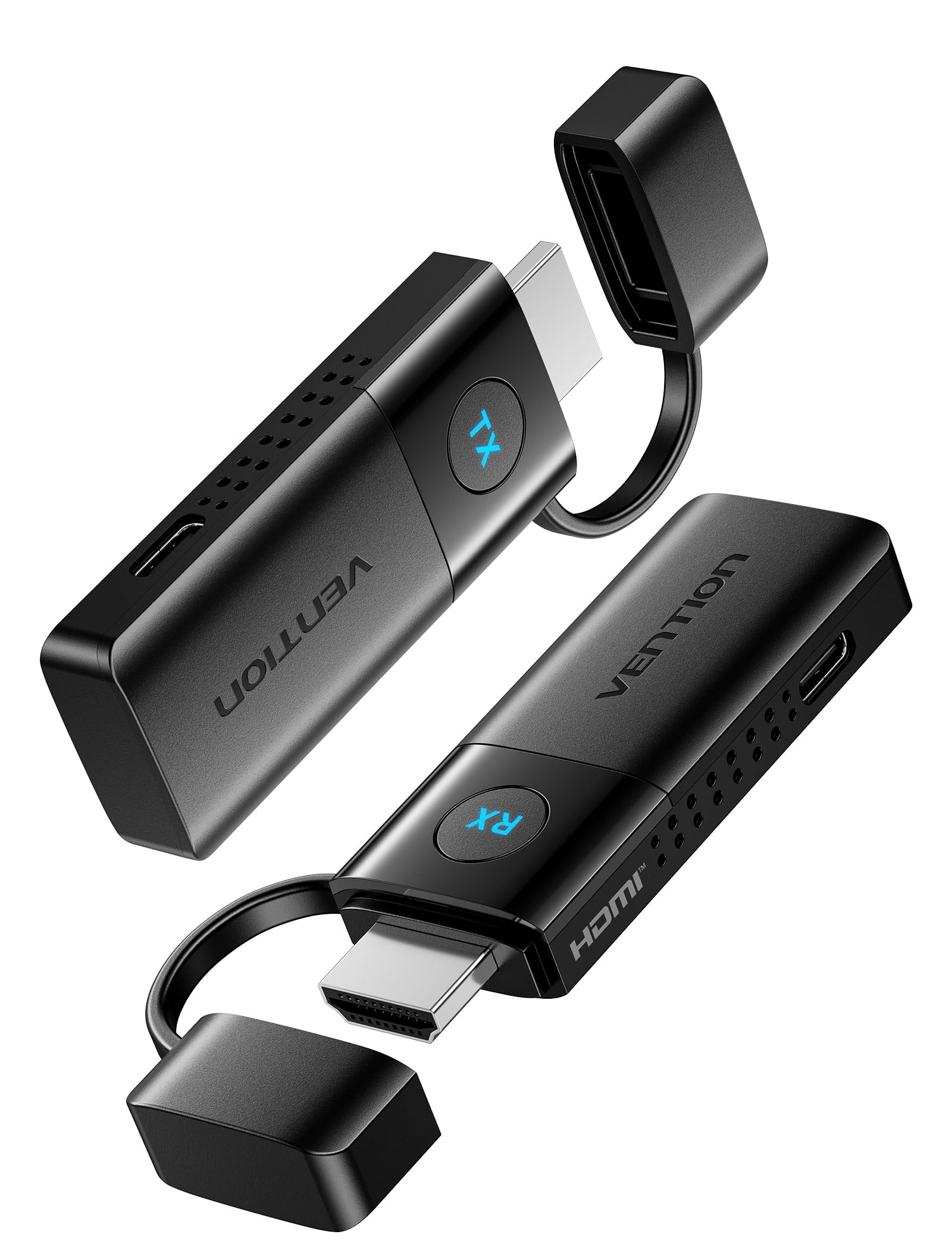 VENTION HDMI Wireless Transmitter and Receiver, 1080P 60Hz, 5G Funkübertragung bis 50m/165FT, Wireless HDMI Funkübertragung für Streaming Video Audio File von, Laptop, PC zu HDTV, Projektor