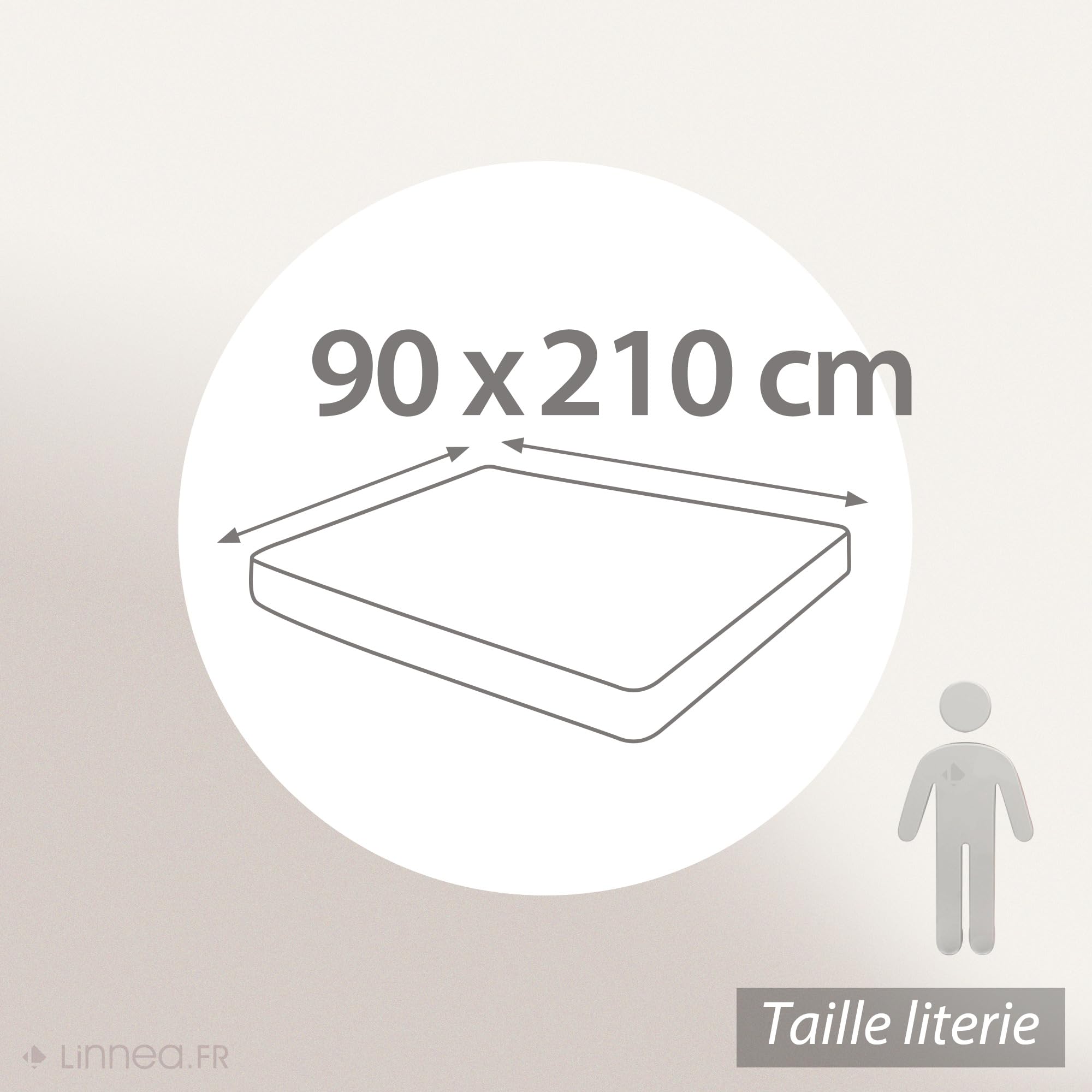 Protège Matelas 90x210 cm ACHUA Molleton 100% Coton 400 g/m2 Bonnet 50cm