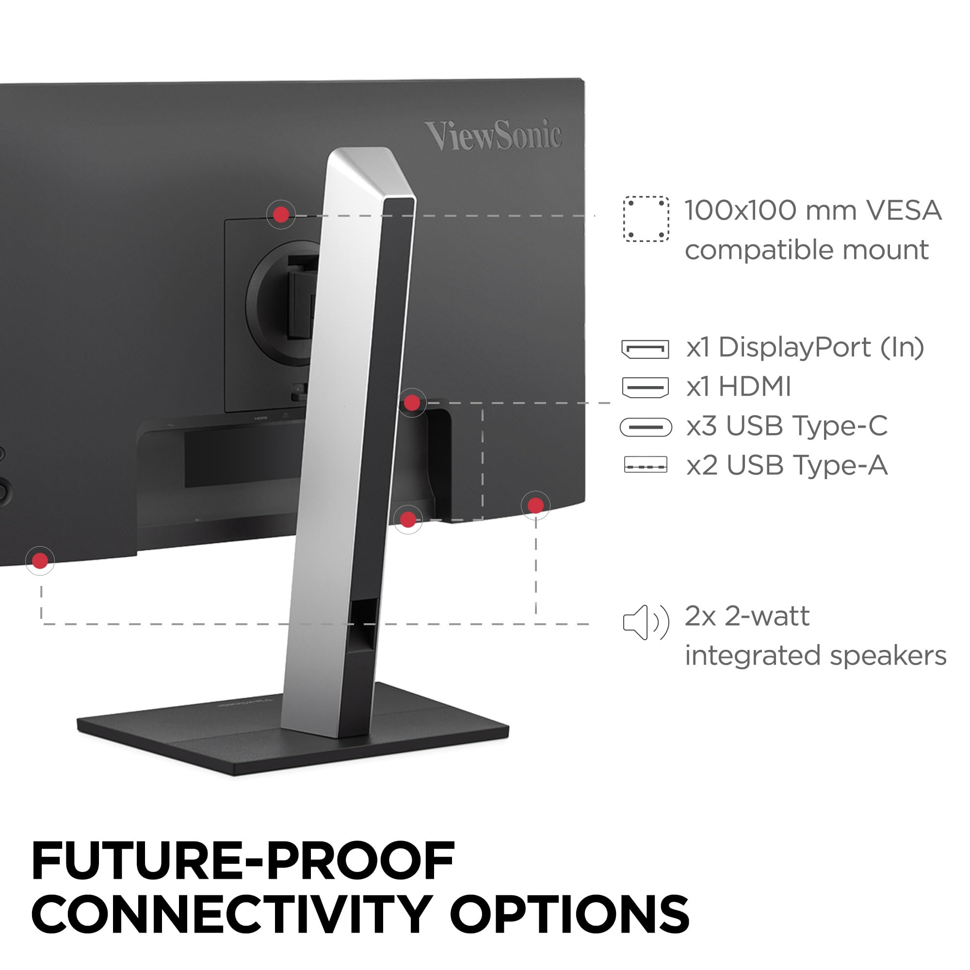Amazon.com: ViewSonic VG2452 24 Inch 1080p Monitor, IPS Display