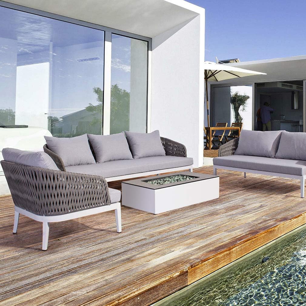 Stanbroil 10-Pound Blended Fire Glass - 1/4 inch Reflective Tempered Fire Glass Blended Onyx Black, Platinum, Light Green Reflective for Indoor and Outdoor Gas Fire Pits and Fireplaces - Image 5