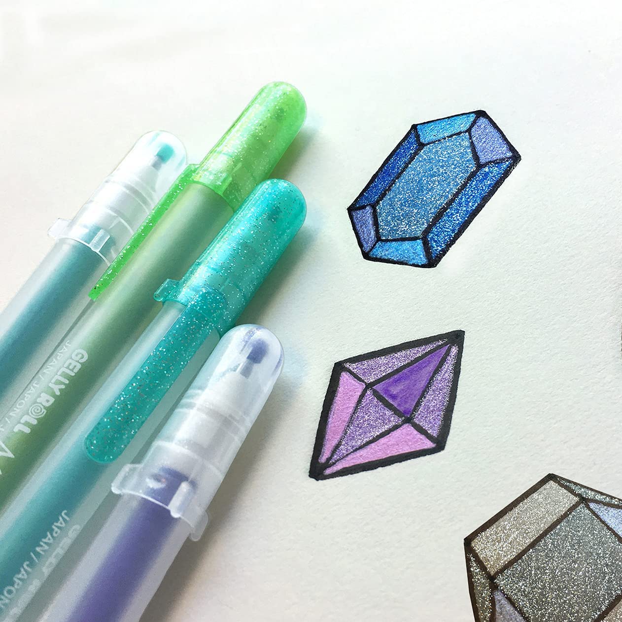 SAKURA 3-Piece Gelly Roll Blister Card Medium Point Gel Ink Pen Set Black — view 7