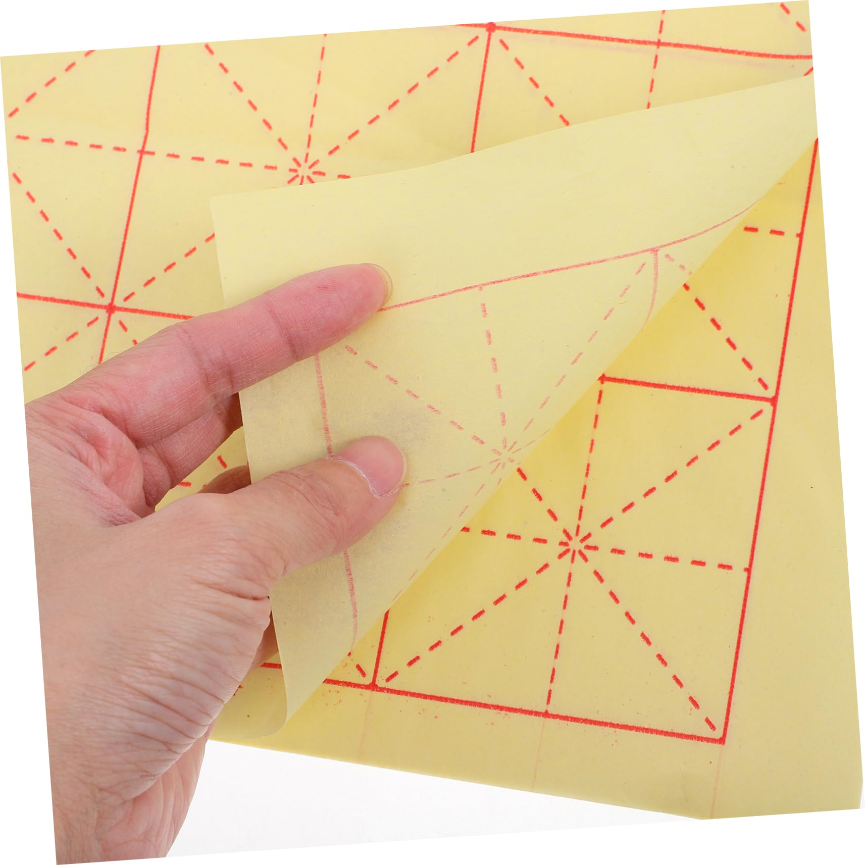 Genérico 200 Piezas Papel de Caligrafía Xuan para Principiantes de Arroz con Cuadrículas para Práctica de Caligrafía Casa y Escuela