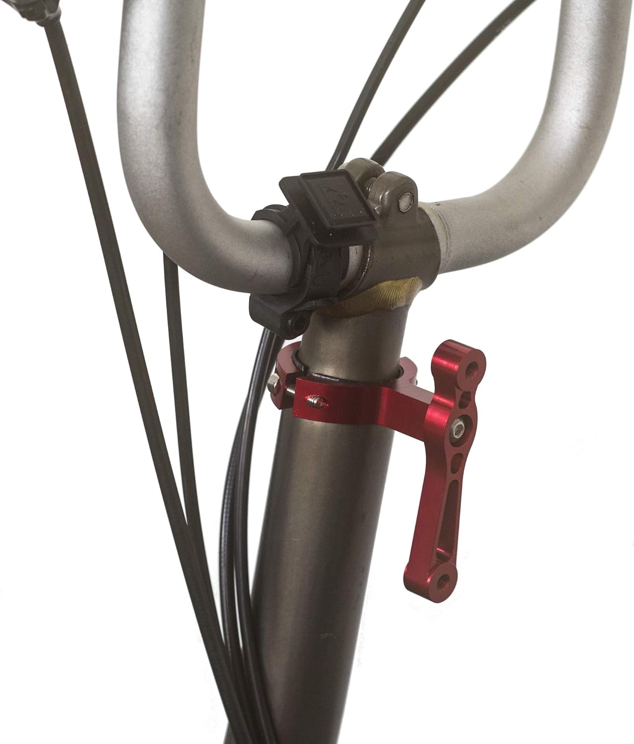 Stem Holder for Water Bottle Cage for Brompton Bikes RED
