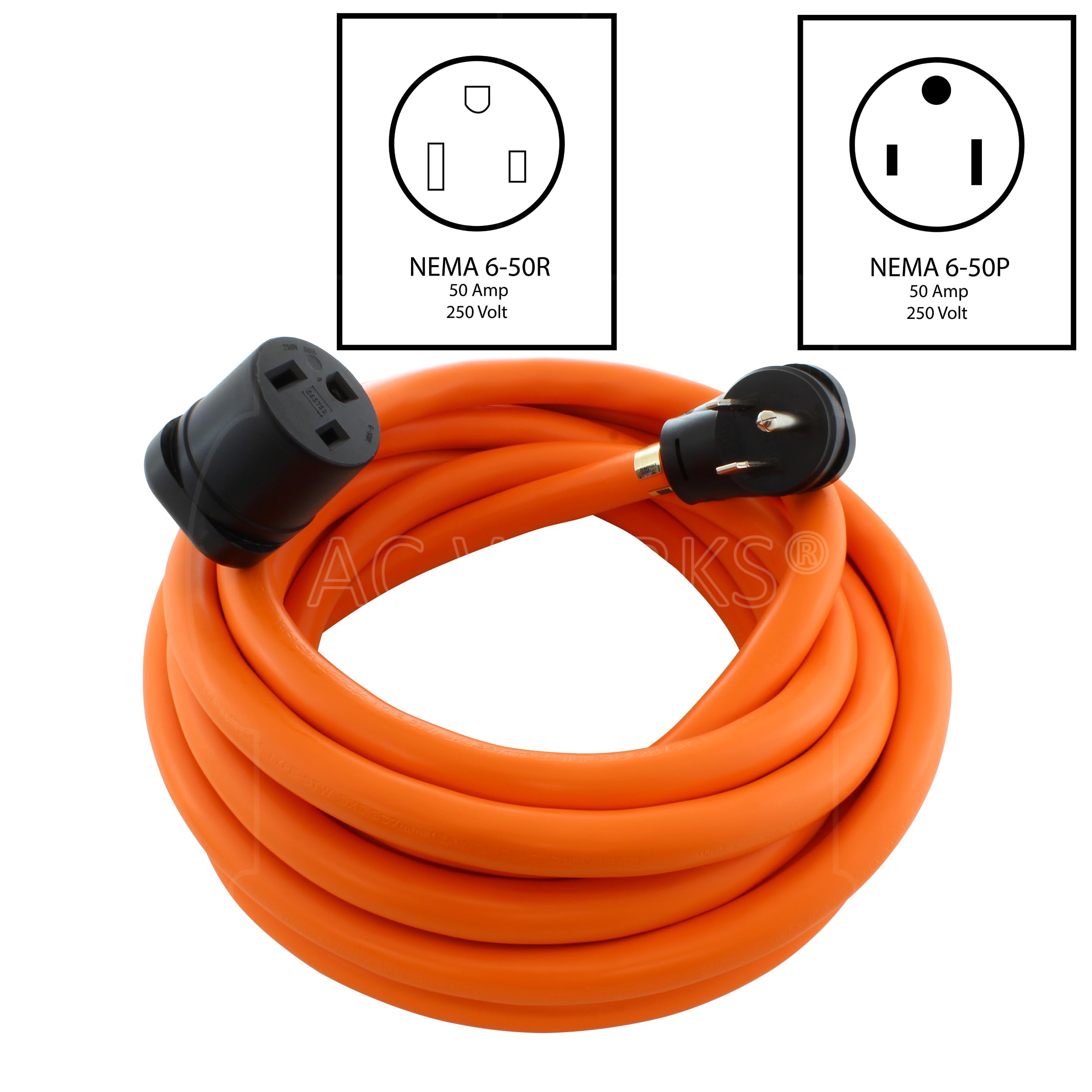 AC WORKS STW 8/3 6-50 Super Heavy Duty Outdoor Welder Extension