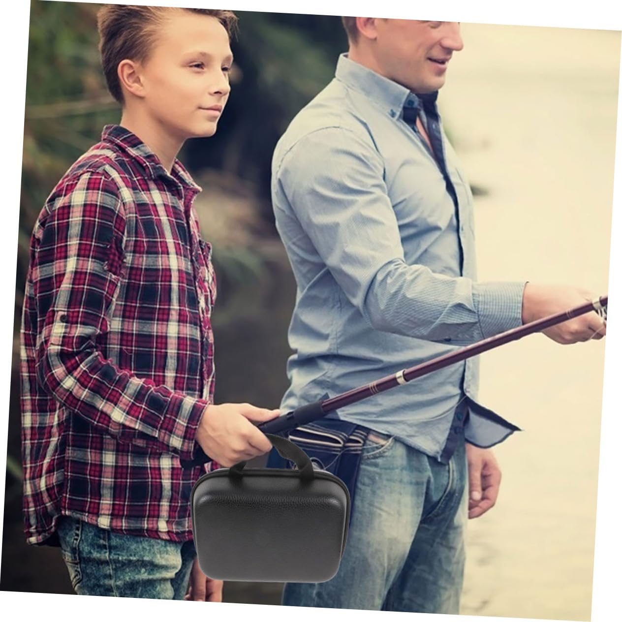 SUPVOX 2pezzi Porta Mulinello Da Pesca Borsa Protettiva Custodia Eva Resistente Urti Graffi Piccola Accessori Pesca