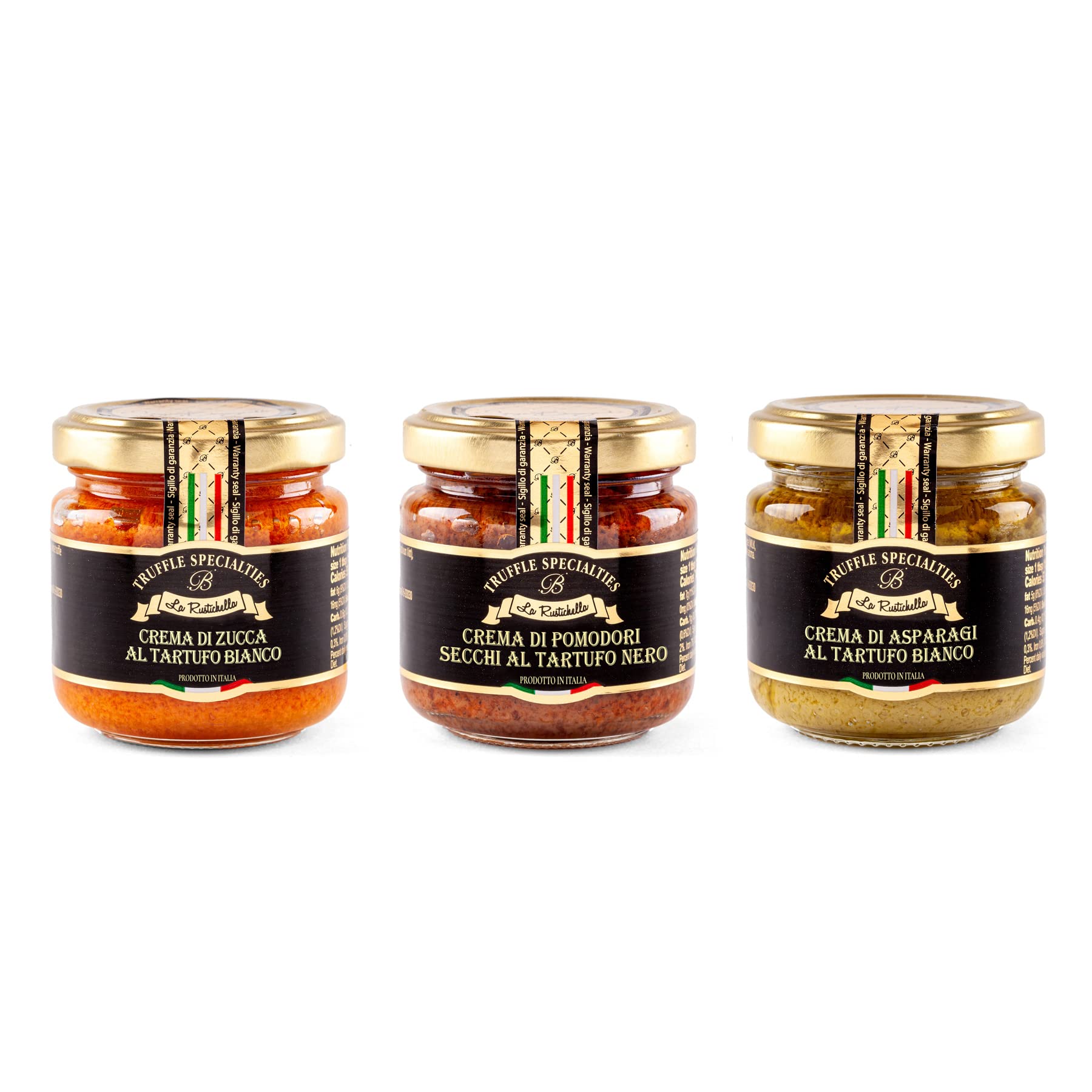La Rustichella Tris Di Creme Vegetali Al Tartufo Bianco E Nero - 270 g