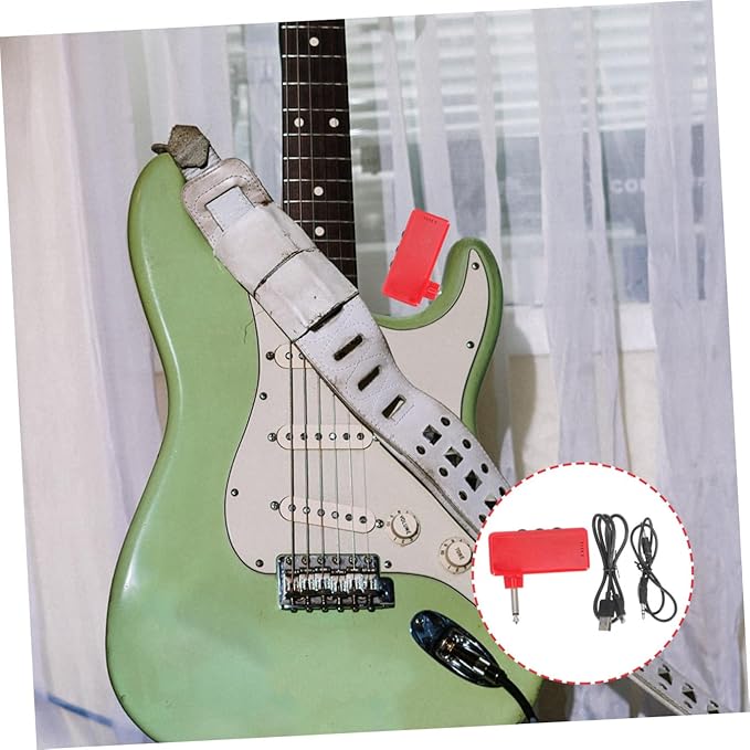 HANABASS Mini Amplificador Portátil para Guitarra Eléctrica Rojo miniatura 4