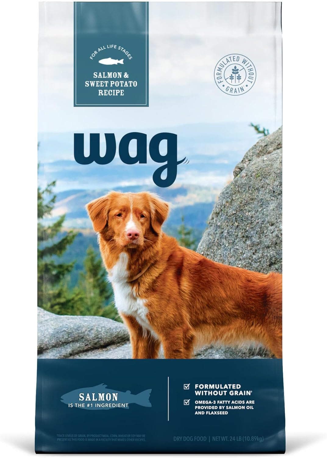 Amazon Brand - Wag Dry Dog Food Salmon