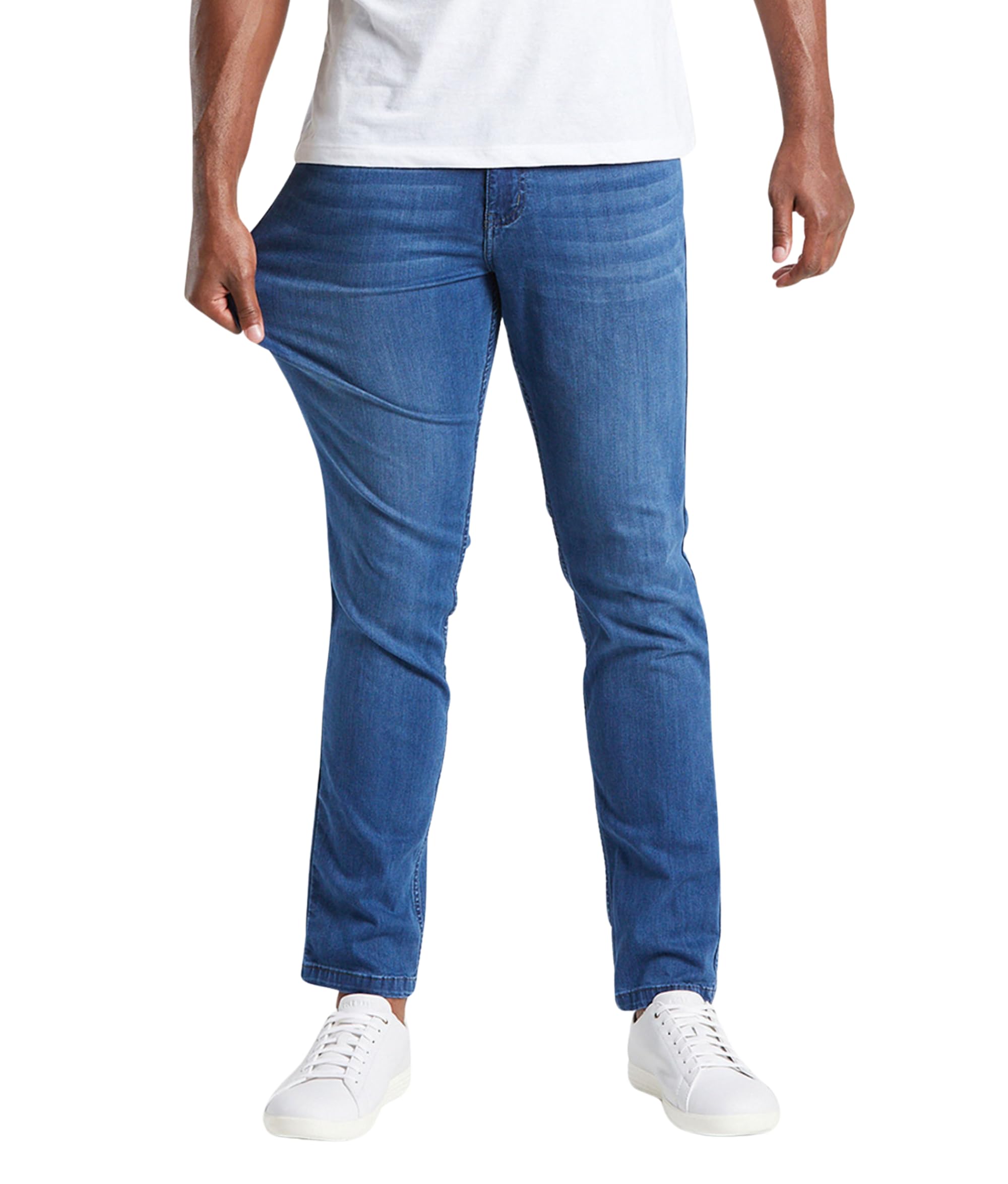 Mugsy Mens Jeans, Classic Fit, Stretch Denim Jeans for Men
