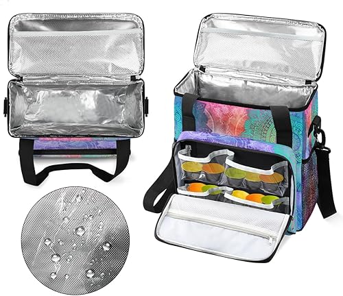 Miniatura 3 de Cafetera con estampado de mandala retro, bolsa de transporte para Keurig K-Mini o K-Mini Plus K-Cup Pods almacenamiento portátil cafetera bolsa de