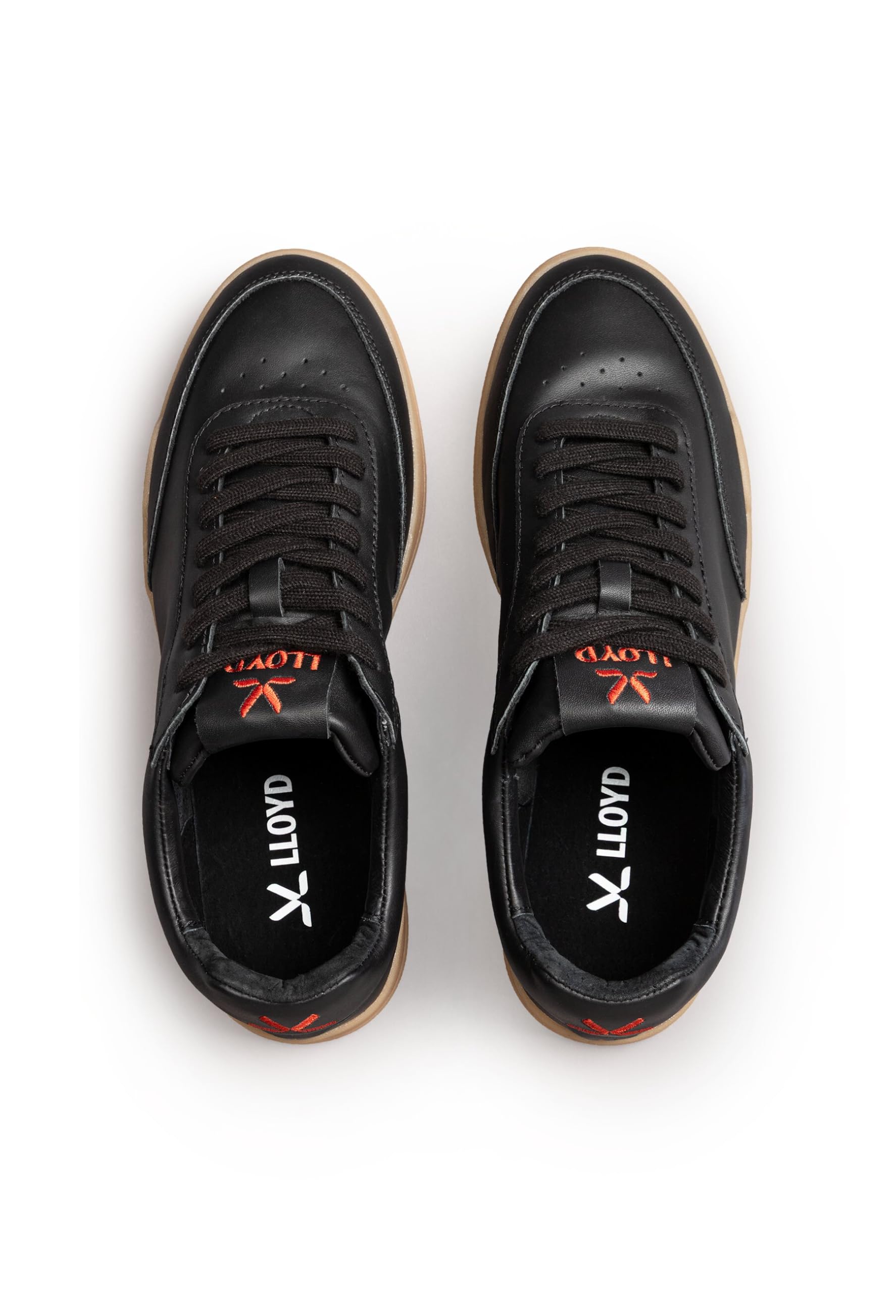 LLOYD Męskie sneakersy Prime, męskie Low-Top Sneaker, luźna wkładka, normalna szerokość
