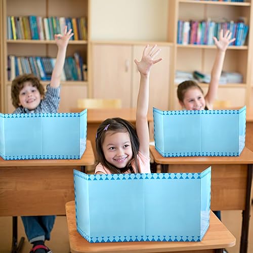 Miniatura 5 de Satinior 24 carpetas de bolsillo para proceso de escritura, carpetas de privacidad para estudiantes, 4 carpetas plegables con bolsillos, mantienen a