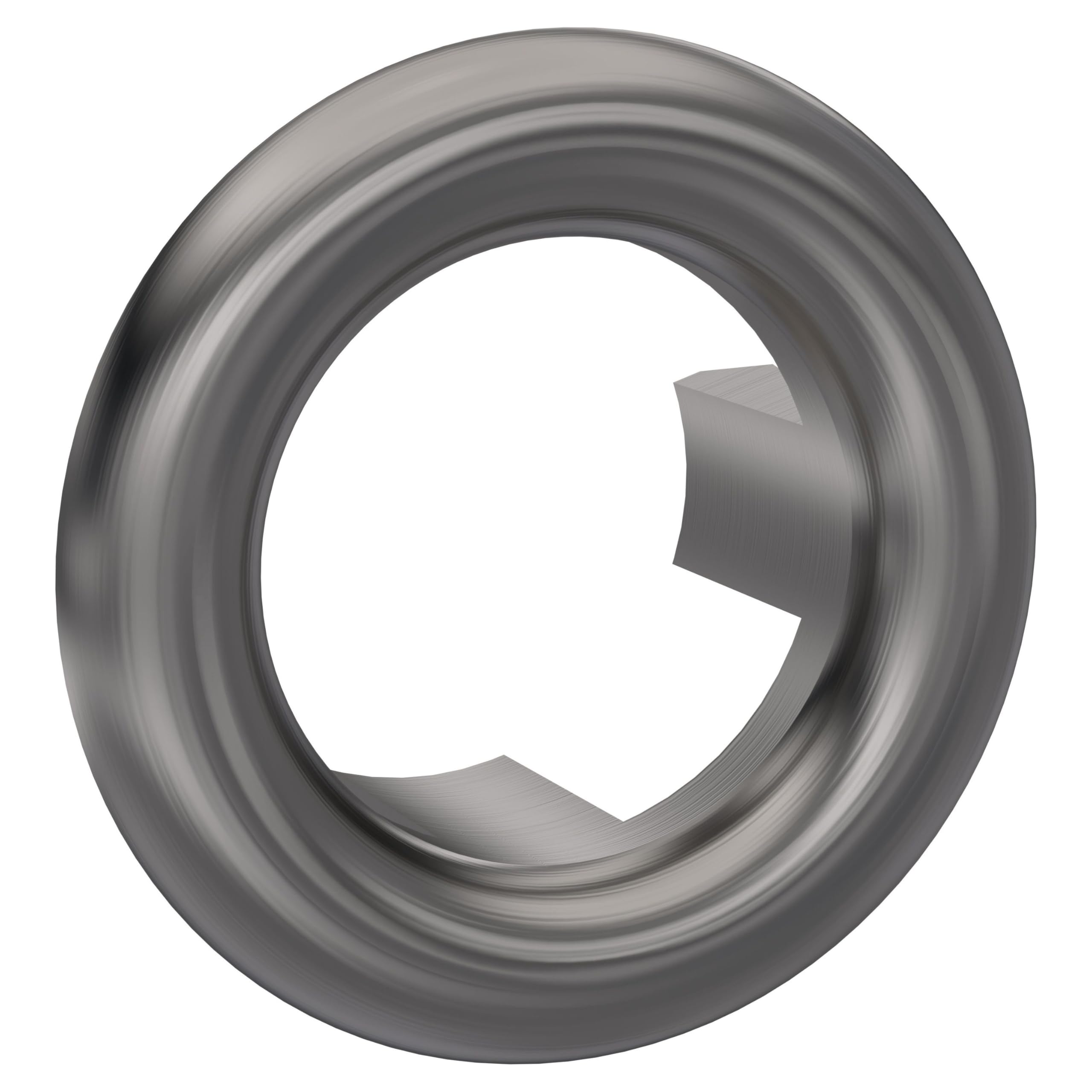 B&Q -  Ceramic Accessories Modern Round Basin Overflow Cover18.5mmBrushed Pewter