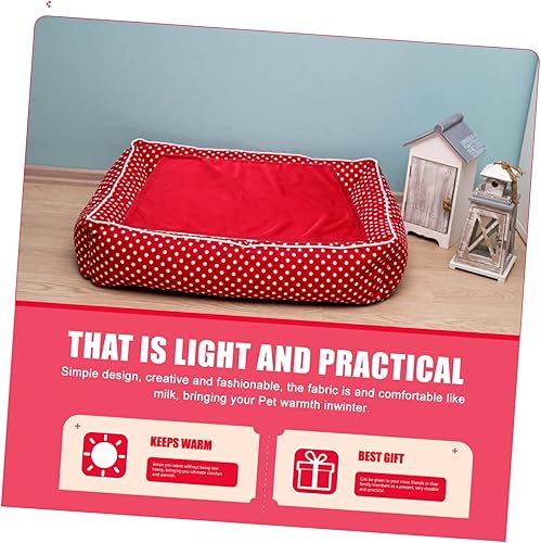 Miniatura 3 de Mantas para perros pequeños, medianos y grandes, manta reversible de felpa suave, lavable y reversible, funda protectora para muebles (rojo)