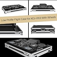 Vista 5 de Headliner - Carcasa de perfil bajo con ruedas, compatible con Pioneer DJ XDJ-RX3, color negro (HL10006)