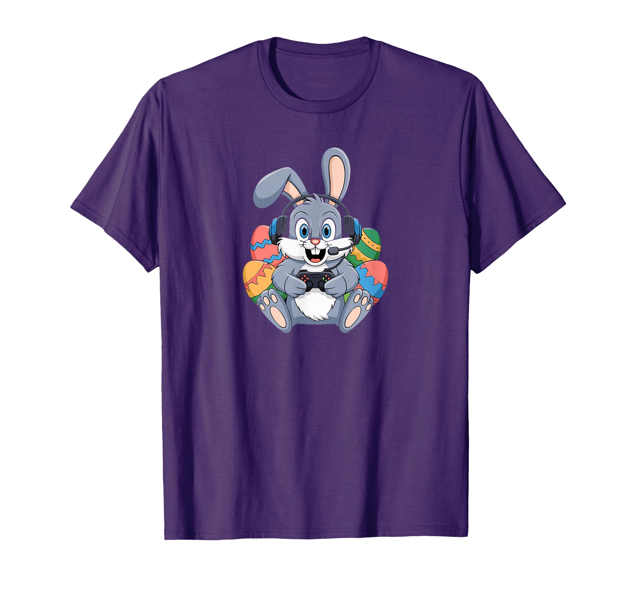 Easter Day Bunny Gamer Video Gaming Boys Men Kids Tees T-Shirt